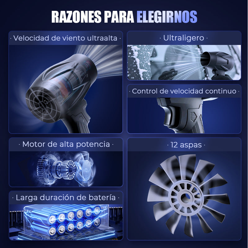 🌪️ Mitad de precio por tiempo limitado - Ventilador portátil Turbo Blower