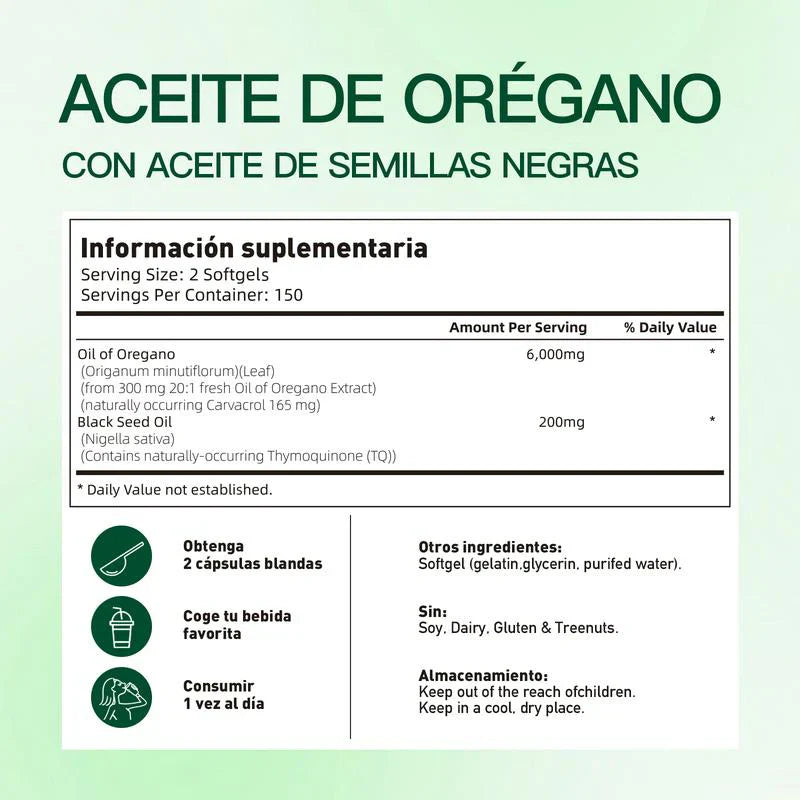 Aceite de Orégano |Suplemento Antioxidante Natural (Edición Limitada)