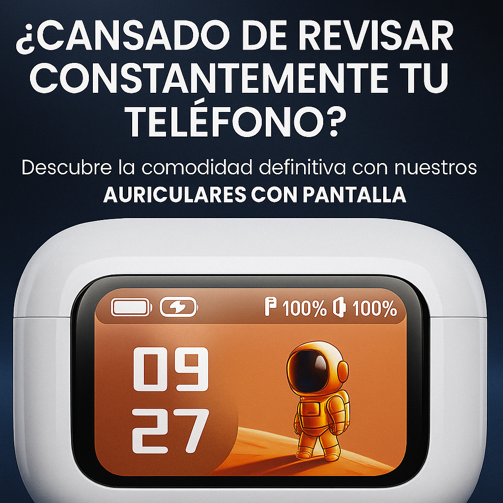 🔊 ¡AIRPODS PRO CON PANTALLA – SONIDO PREMIUM, CANCELACIÓN DE RUIDO Y 76% DE DESCUENTO + Spotify Premium Gratis! 🔥