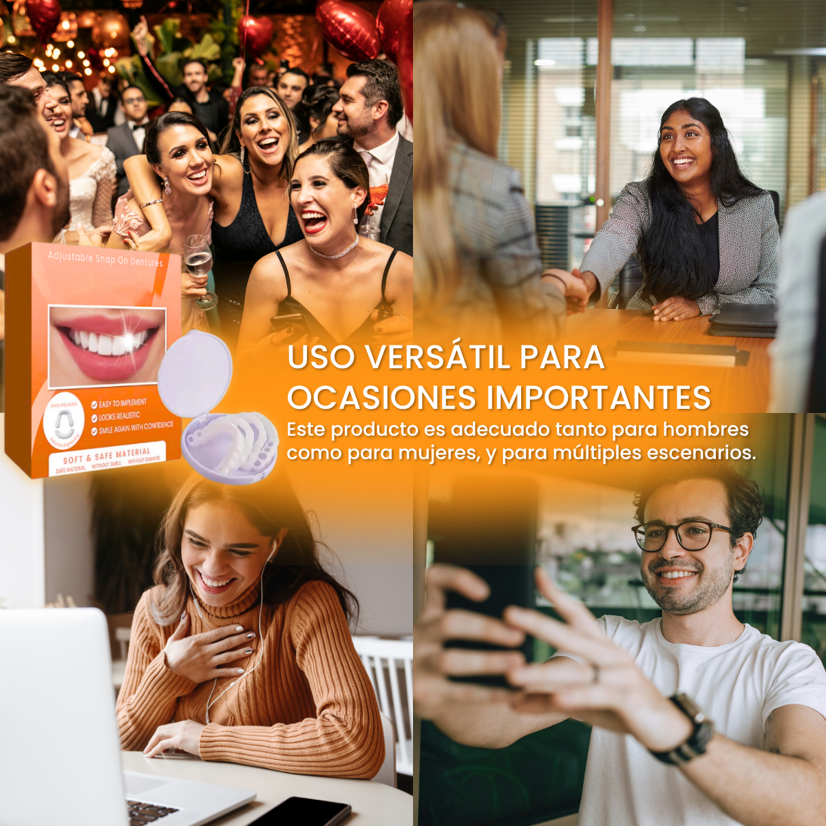 (COMPRA 1 LLEVA 2) Carillas Dentales Snap-On Smile: Tu Sonrisa Perfecta en Segundos, Sin Dentista