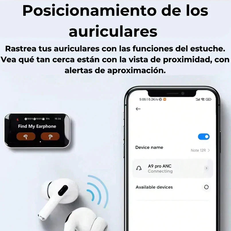 🔊 ¡AIRPODS PRO CON PANTALLA – SONIDO PREMIUM, CANCELACIÓN DE RUIDO Y 76% DE DESCUENTO + Spotify Premium Gratis! 🔥