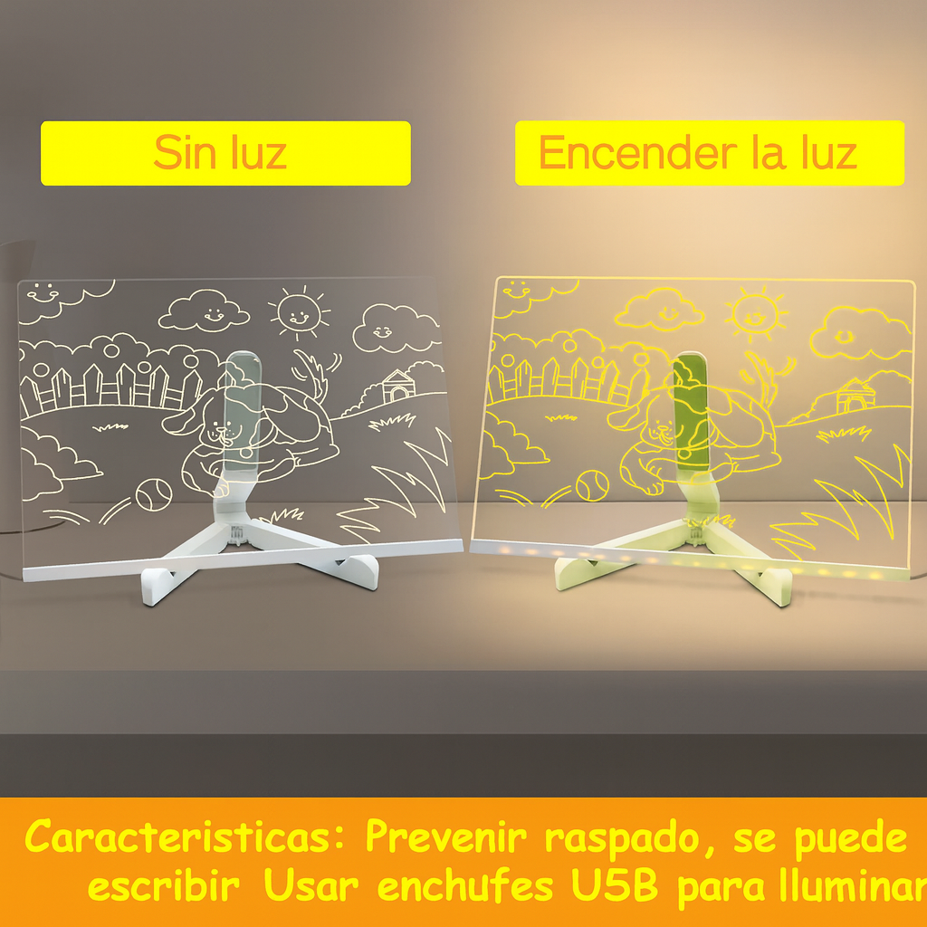 Pizarra de Mensajes con LED Luminosa