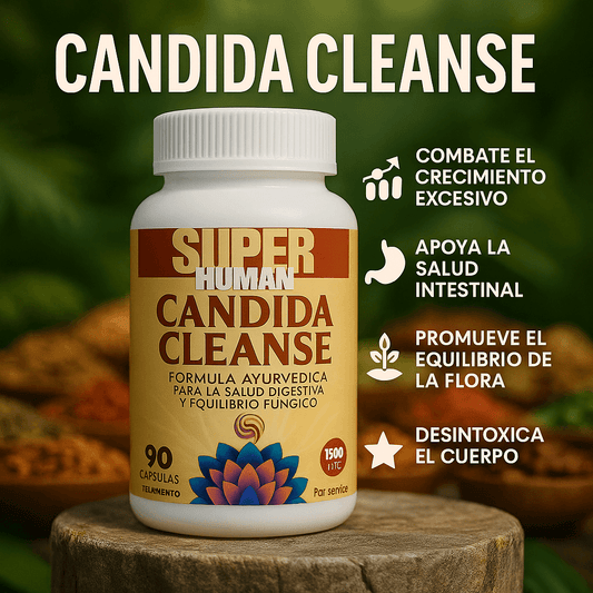 Cándida Cleanse - Fórmula Ayurvédica para la Salud Digestiva y Equilibrio Fúngico (60 Cápsulas)