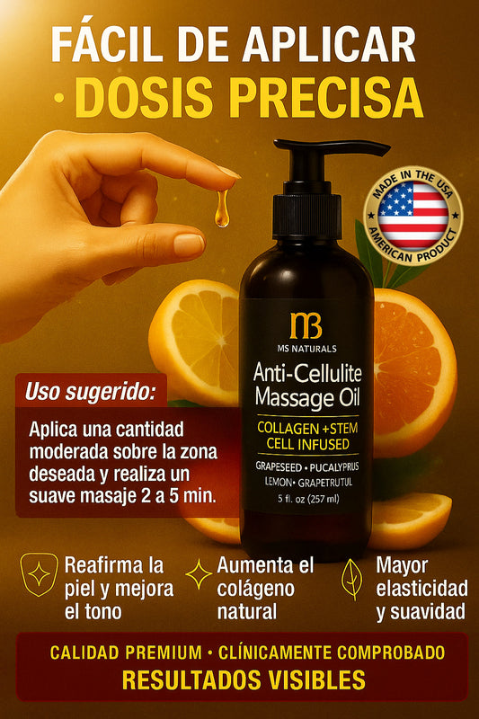 Aceite Anticelulitis con Colágeno + Células Madre