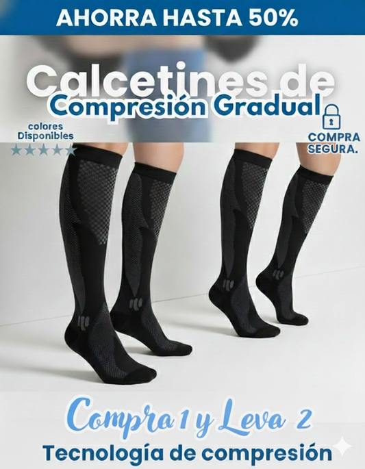 (COMPRA 1 Y LLEVA 2) Medias de compresión – FlexConfort