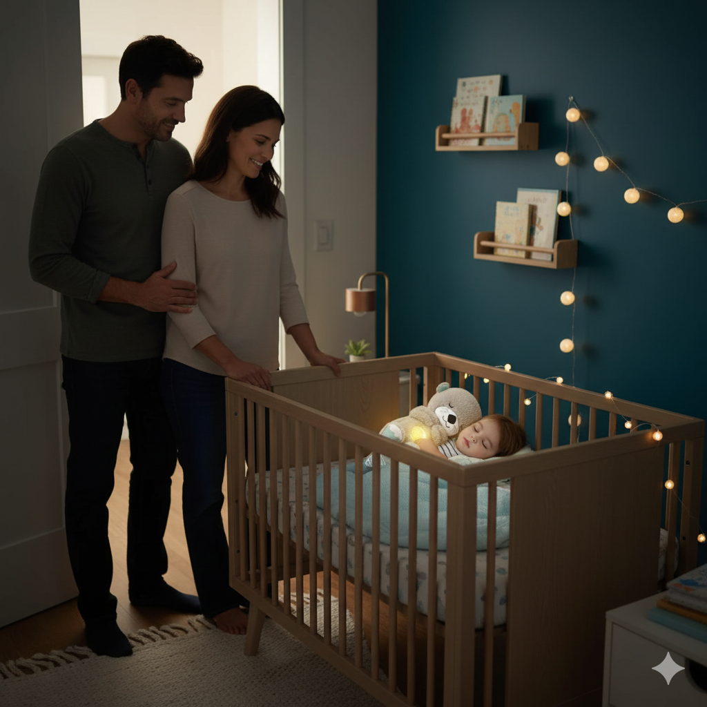 Juguete de peluche portátil con sonido SnuggleNest