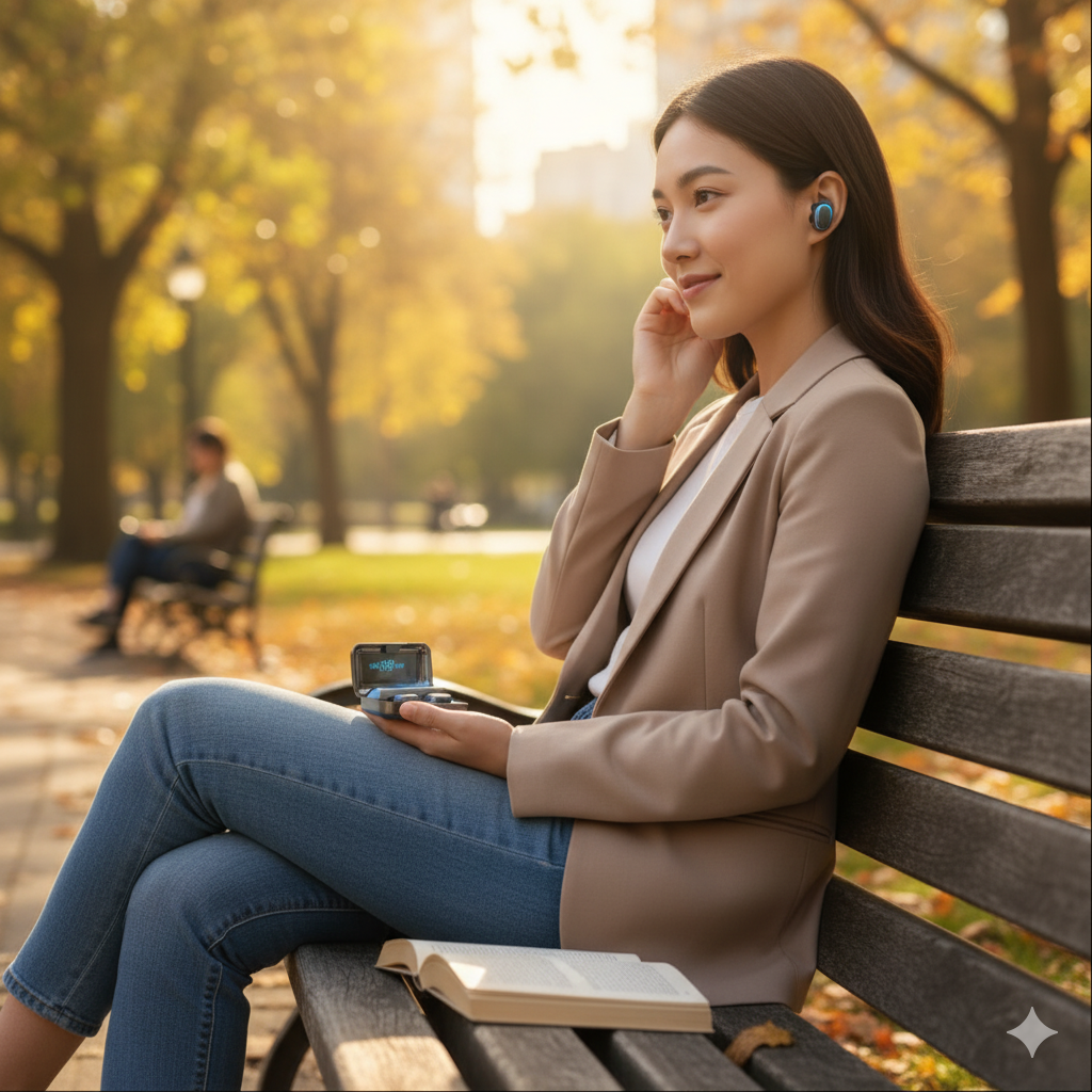 LumaBuds - Auriculares inalámbricos LED