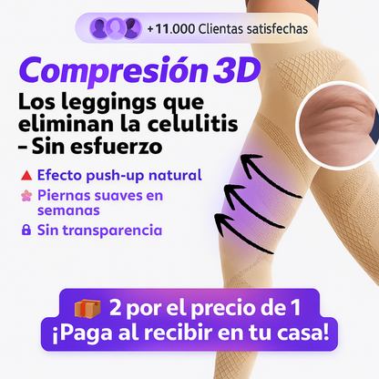 Pack 2×1 — Leggings 3D que moldean y reducen celulitis por solo 39,90 €