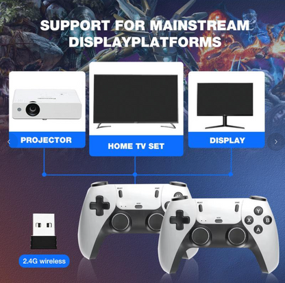 MaxTienda™ - RETRO DOCK V2 [ 20.000+ JUEGOS NOSTÁLGICOS + 2 MANDOS GRATIS ]